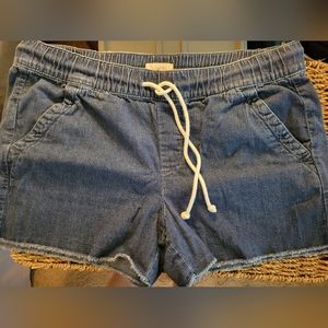 Loft Outlet Medium Jean drawstring shorts